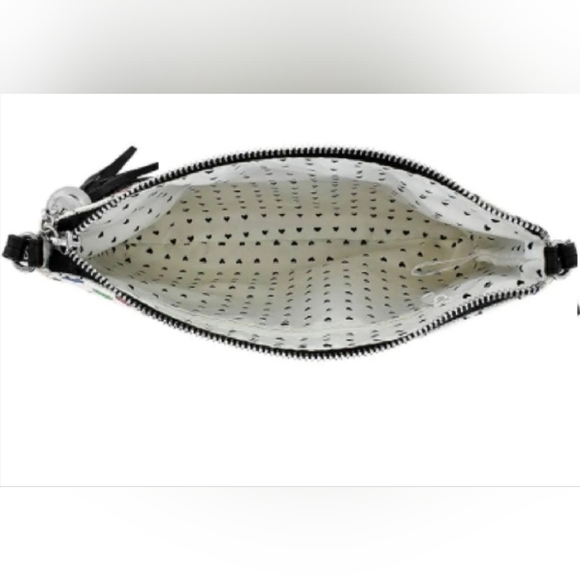 Brighton Love & Joy Pouch Crossbody Bag Colorful Hearts Bow Tom Clancy NWOT - Picture 3 of 13